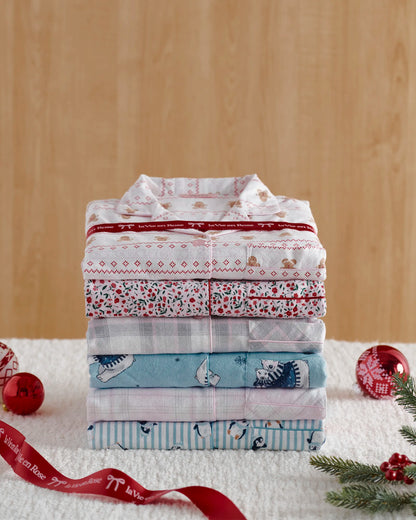 La Vie en Rose_Snow White Gingerbread_Gingerbread Print Flannel Pj Set_40400089_P10536_07