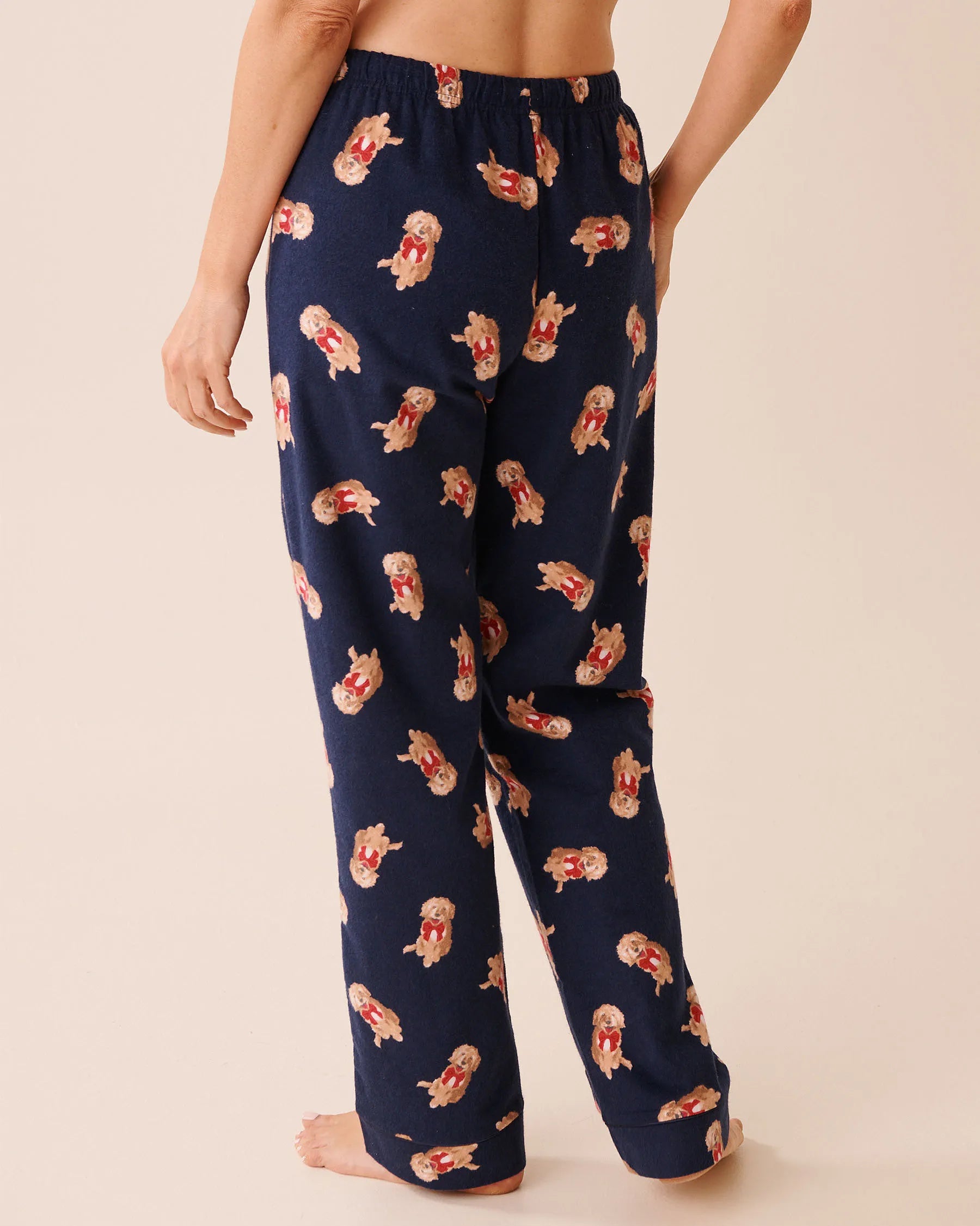 La Vie en Rose_Evening Blue Dogs_Dog Print Flannel Pj Set_40400089_P40497_05