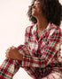 La Vie en Rose_Snow White Savvy Plaid_Red Plaid Microfleece Pj Set_40400090_P10540_01