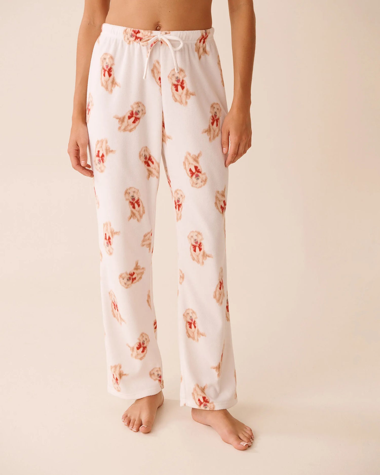 La Vie en Rose_Snow White Dogs_Dog Print Microfleece Pj Set_40400090_P10541_04