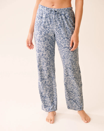La Vie en Rose_Cashmere Blue Floral_Blue Floral Print Microfleece Pj Set_40400090_P40499_04