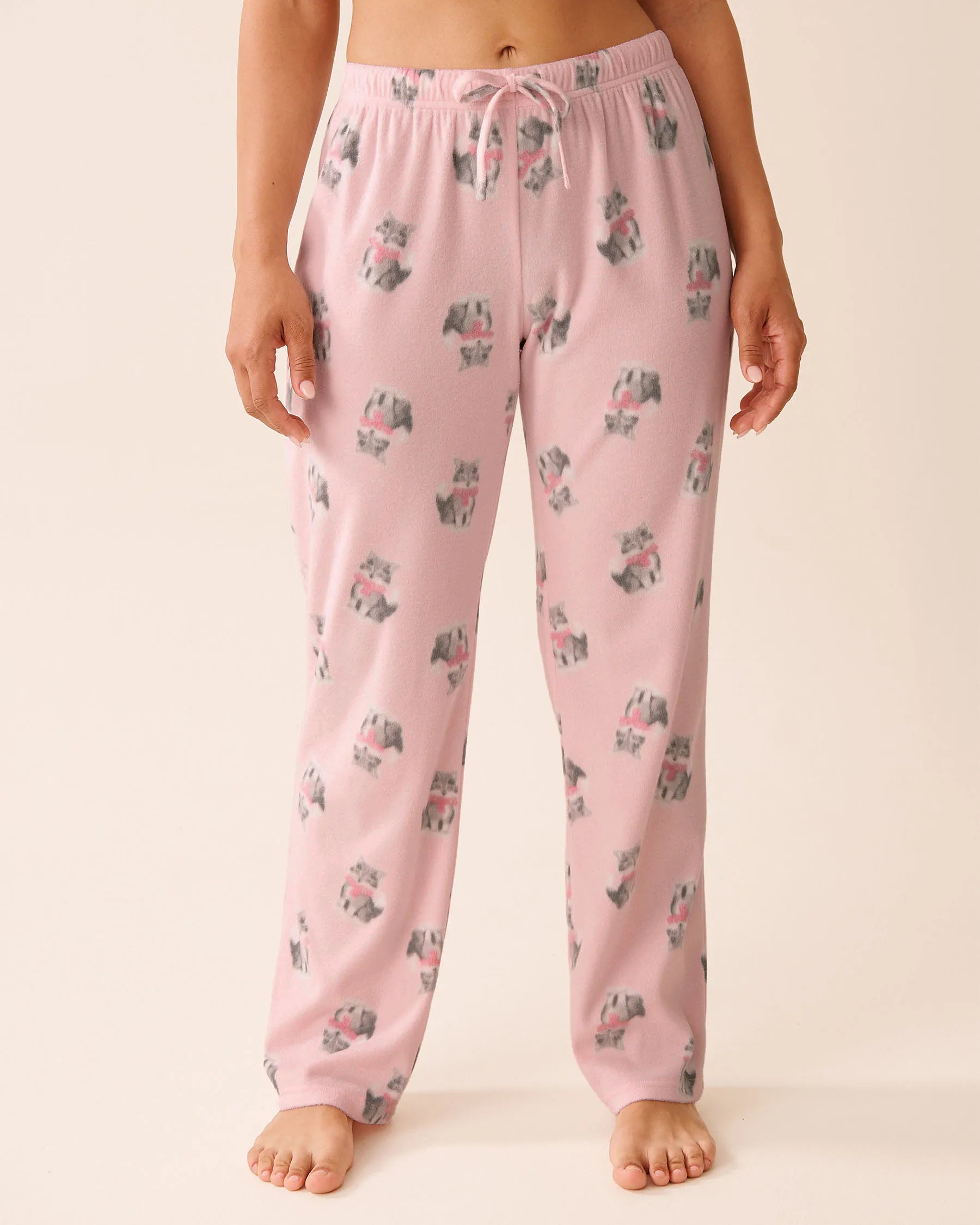 La Vie en Rose_Cherry Blossom Cats_Cat Print Microfleece Pj Set_40400090_P60414_04