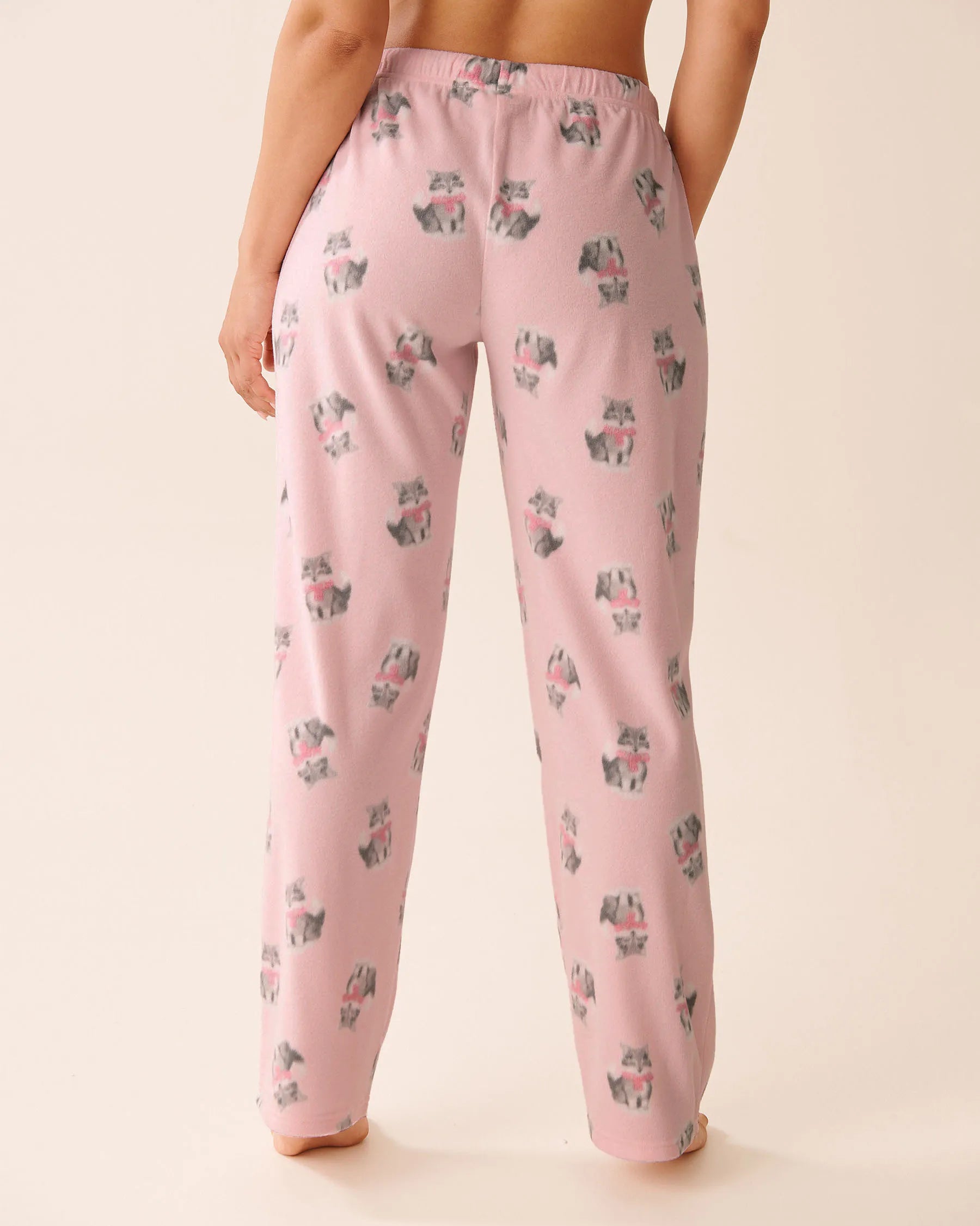 La Vie en Rose_Cherry Blossom Cats_Cat Print Microfleece Pj Set_40400090_P60414_05