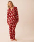 La Vie en Rose_Savvy Red Gingerbread_Gingerbread Print Microfleece Pj Set_40400090_P60415_01