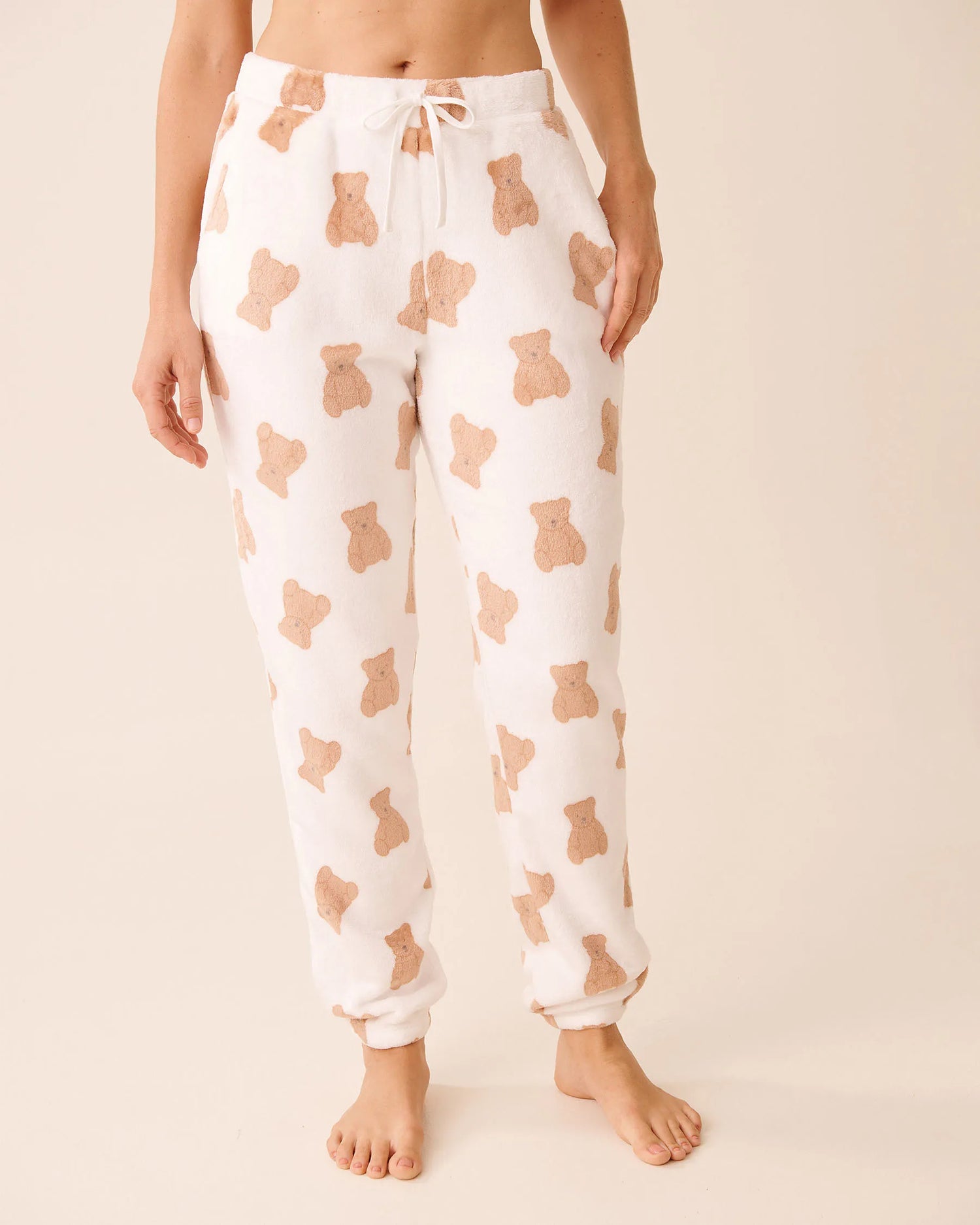 La Vie en Rose_Snow White Big Teddy_Teddy Bear Print Soft Plush Pj Set_40400091_P10559_04