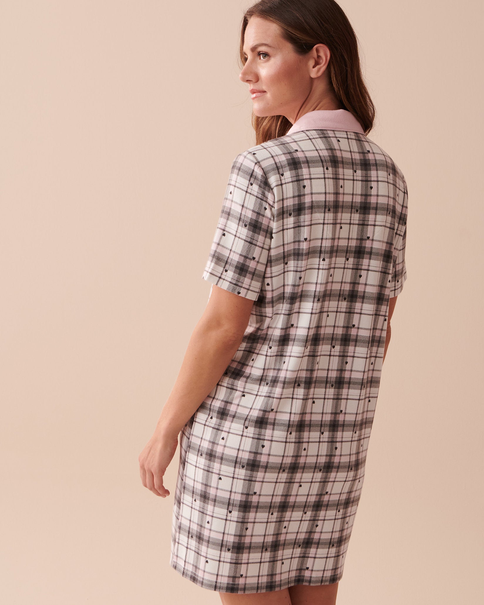 Sweater Knit Short Sleeve Sleepshirt_40500325_P10353_02