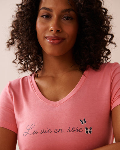 La Vie en Rose_Soft Jersey Short Sleeve Sleepshir_40500426_60010_03