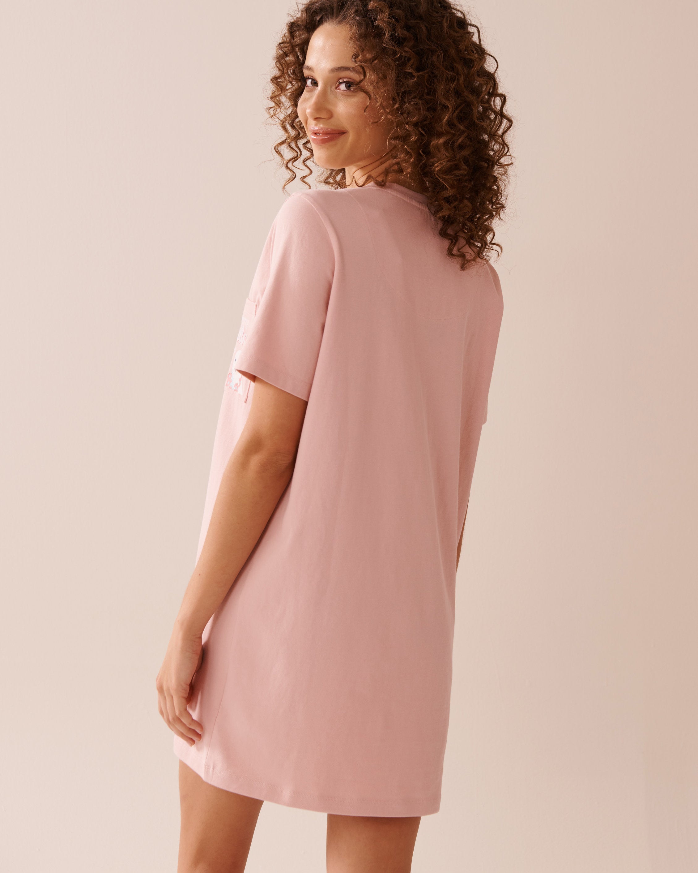 La Vie en Rose_Seagull Print Cotton Sleepshirt_40500427_60059_02