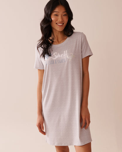 La Vie en Rose_Seashell Print Super Soft Sleepshirt_40500428_P00020_01