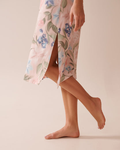 La Vie en Rose_Watercolour Flower Print Super Soft Nightie_40500435_P60362_06