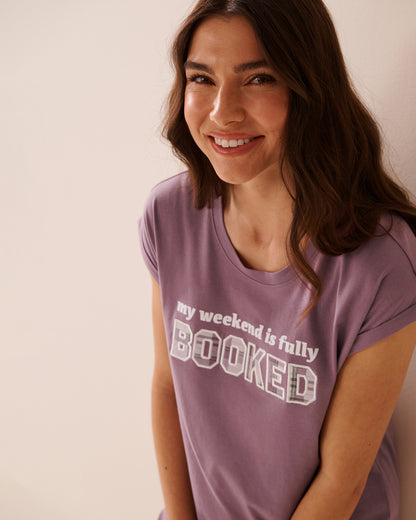 La Vie en Rose_Grapeade_Weekend Print Cotton Short Sleeve Sleepshirt_40500442_50058_03