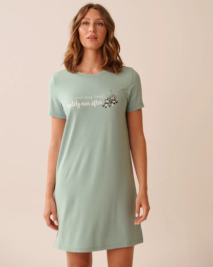 La Vie en Rose_Gray Mist_Raccoon Print Super Soft Sleepshirt_40500444_40132_01