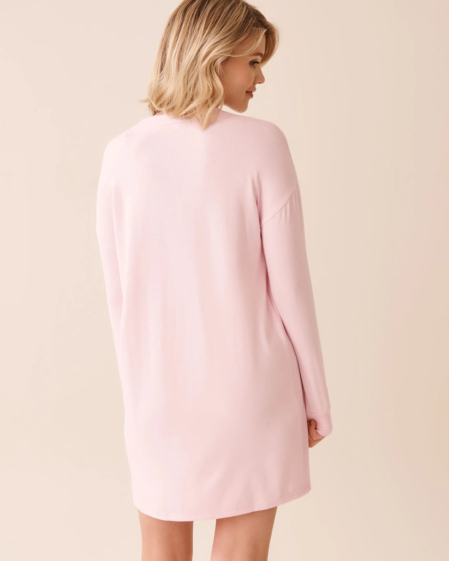 La Vie en Rose_Cherry Blossom_Skiing Bear Print Recycled Fibers Long Sleeve Slee_40500455_60074_02