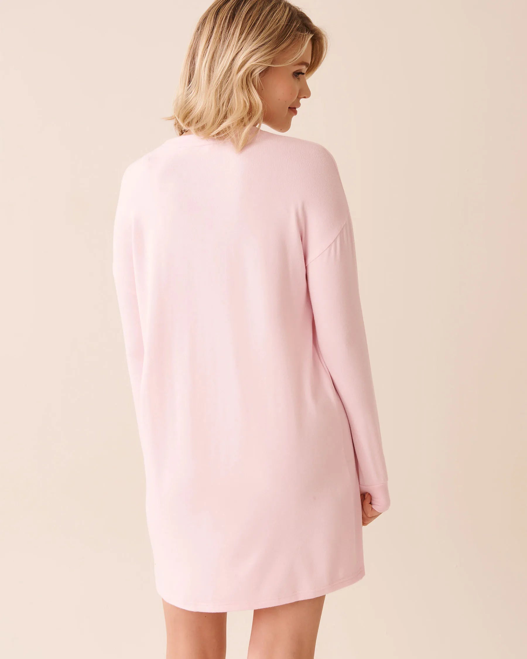 La Vie en Rose_Cherry Blossom_Skiing Bear Print Recycled Fibers Long Sleeve Slee_40500455_60074_02