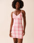 La Vie en Rose_Cherry Blossom Pink Plaid_Pink Plaid Super Soft Nightie_40500459_P60427_01