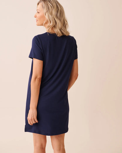 La Vie en Rose_Evening Blue_Farm Friends Print Super Soft Sleepshirt_40500463_40009_03