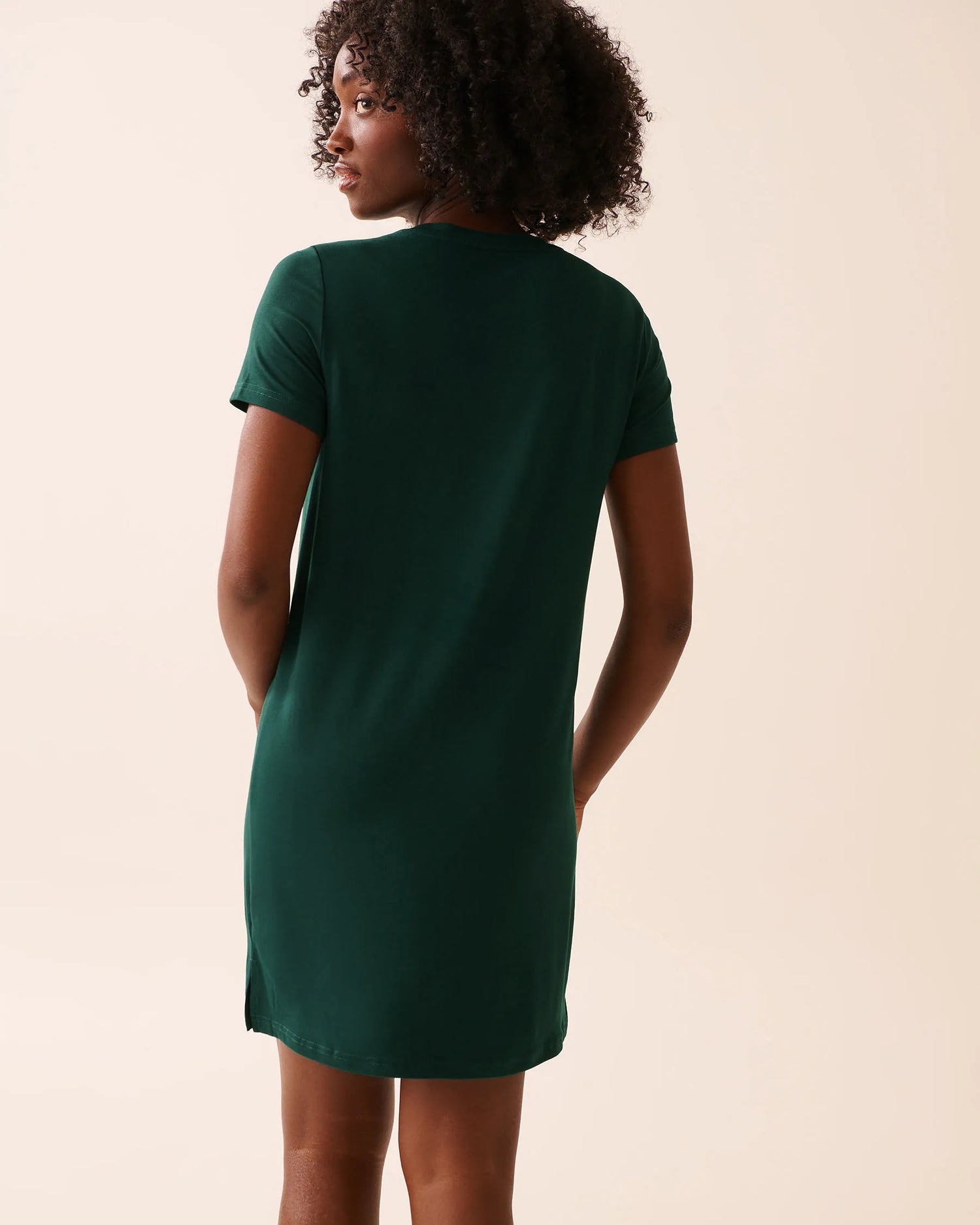 La Vie en Rose_Botanical Garden_Deer Print Super Soft Sleepshirt_40500464_30140_03