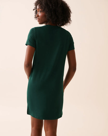 La Vie en Rose_Botanical Garden_Deer Print Super Soft Sleepshirt_40500464_30140_03