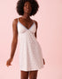 La Vie en Rose Snow White Blue Roses Women Blue Rose Print Lace Trim Super Soft Nightie SKU: 40500478_P10576 Image 01