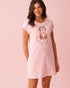 La Vie en Rose Crystal Rose Women Dog & Cupcake Print Cotton Short Sleeve Sleepshirt SKU: 40500479_60108 Image 01