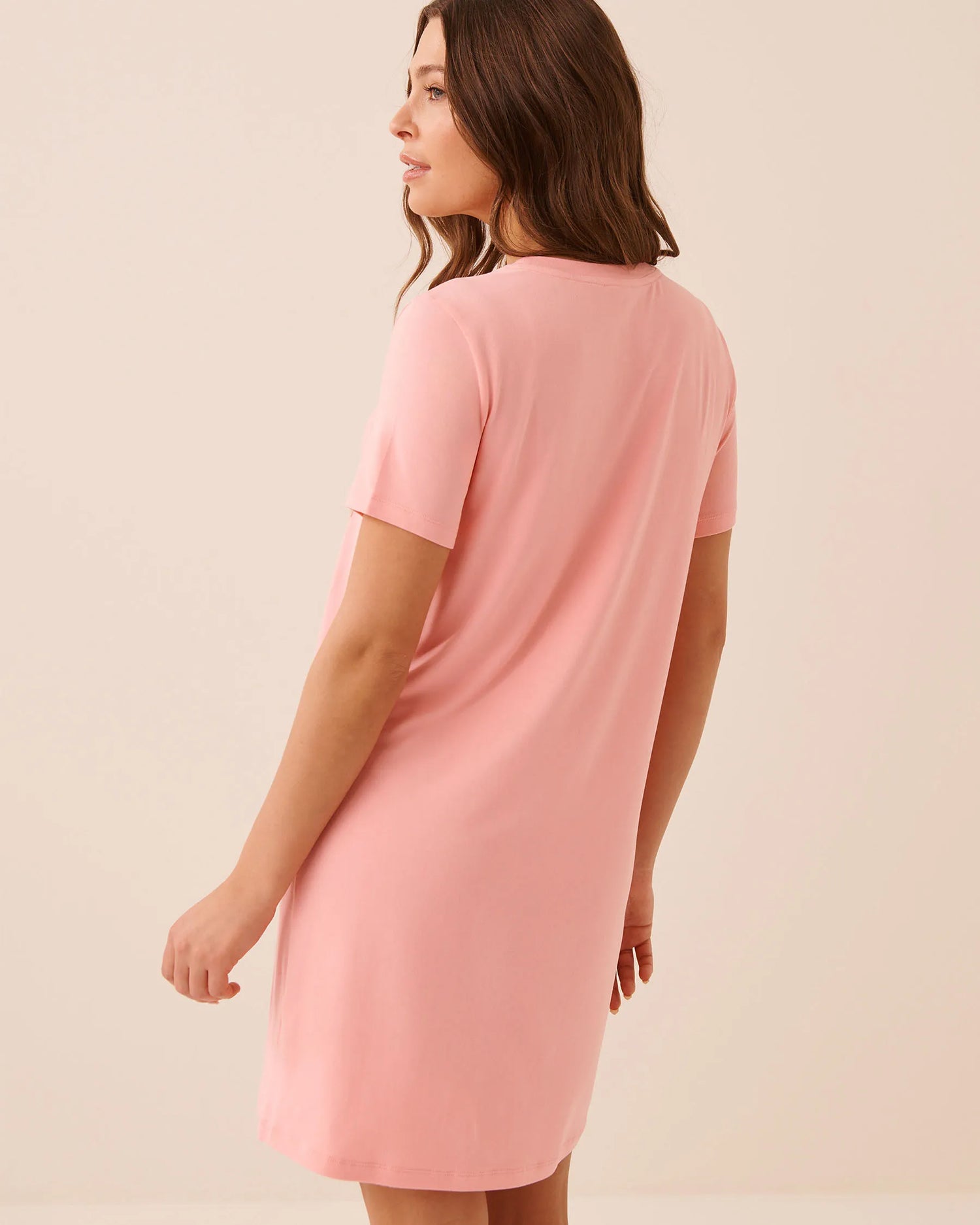 La Vie en Rose Pink Icing Women Goose Print Super Soft Sleepshirt SKU: 40500481_60017 Image 02