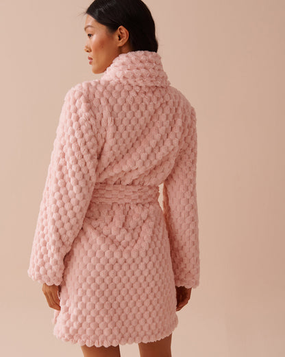 Soft Plush Quilted Effect Robe_40600190_60042_02