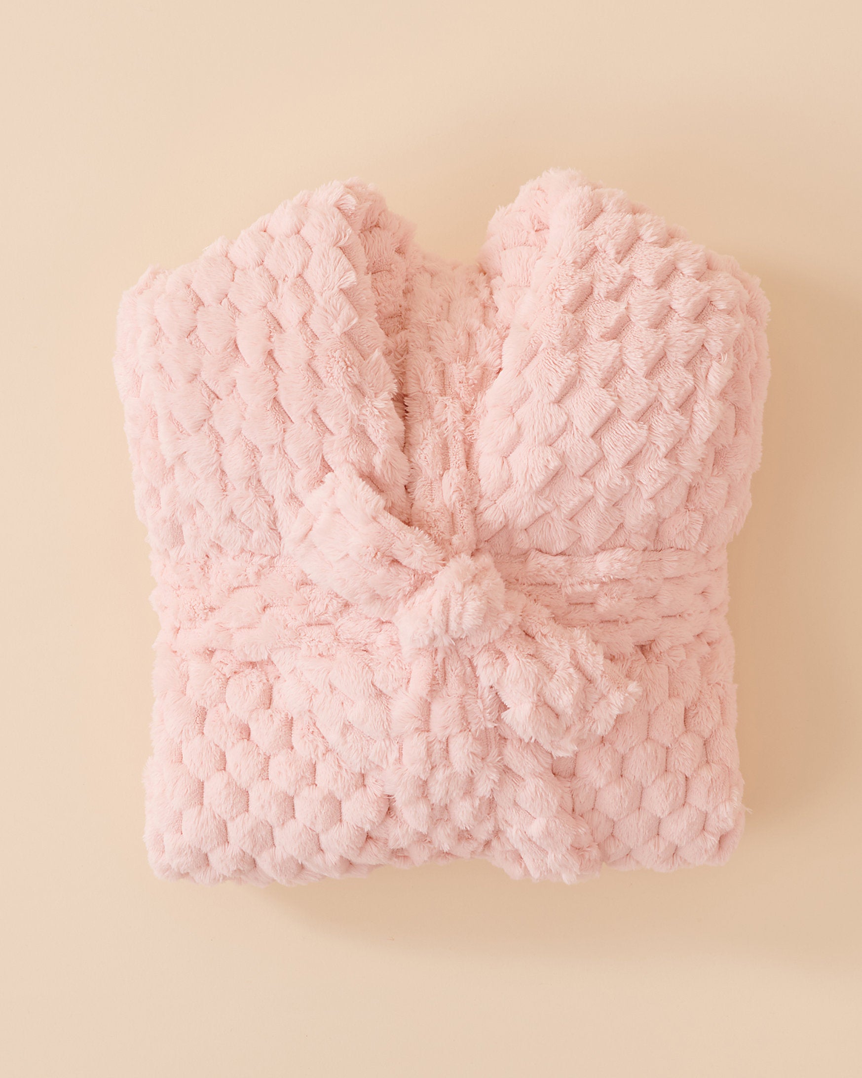 Soft Plush Quilted Effect Robe_40600190_60042_04