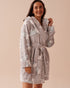 Rabbit Print Soft Plush Hooded Robe_40600194_P00391_01