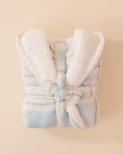 Fair Isle Print Sherpa Robe_40600195_P40396_04