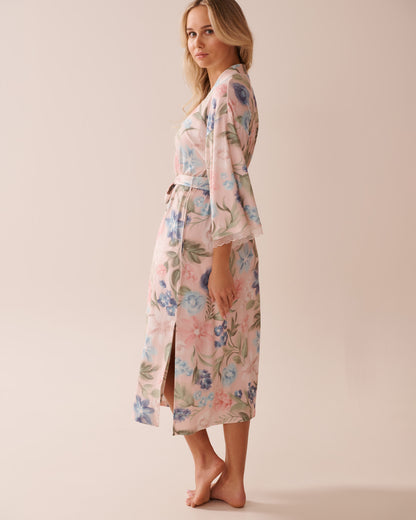 La Vie en Rose_Watercolour Flower Print Super Soft Kimono_40600205_P60362_04