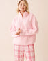La Vie en Rose_Cherry Blossom_Teddy Fleece Half-Zip Sweatshirt_40600214_60074_01