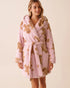 La Vie en Rose_Pink Gingerbread_Gingerbread Print Soft Plush Hooded Robe_40600215_P60422_01