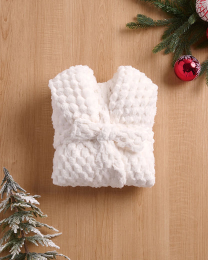 La Vie en Rose_Snow White_Soft Plush Quilted Effect Robe_40600219_10011_04