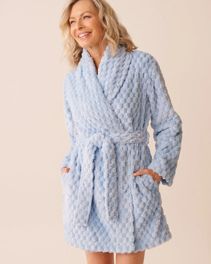 La Vie en Rose_Cashmere Blue_Soft Plush Quilted Effect Robe_40600219_40248_01