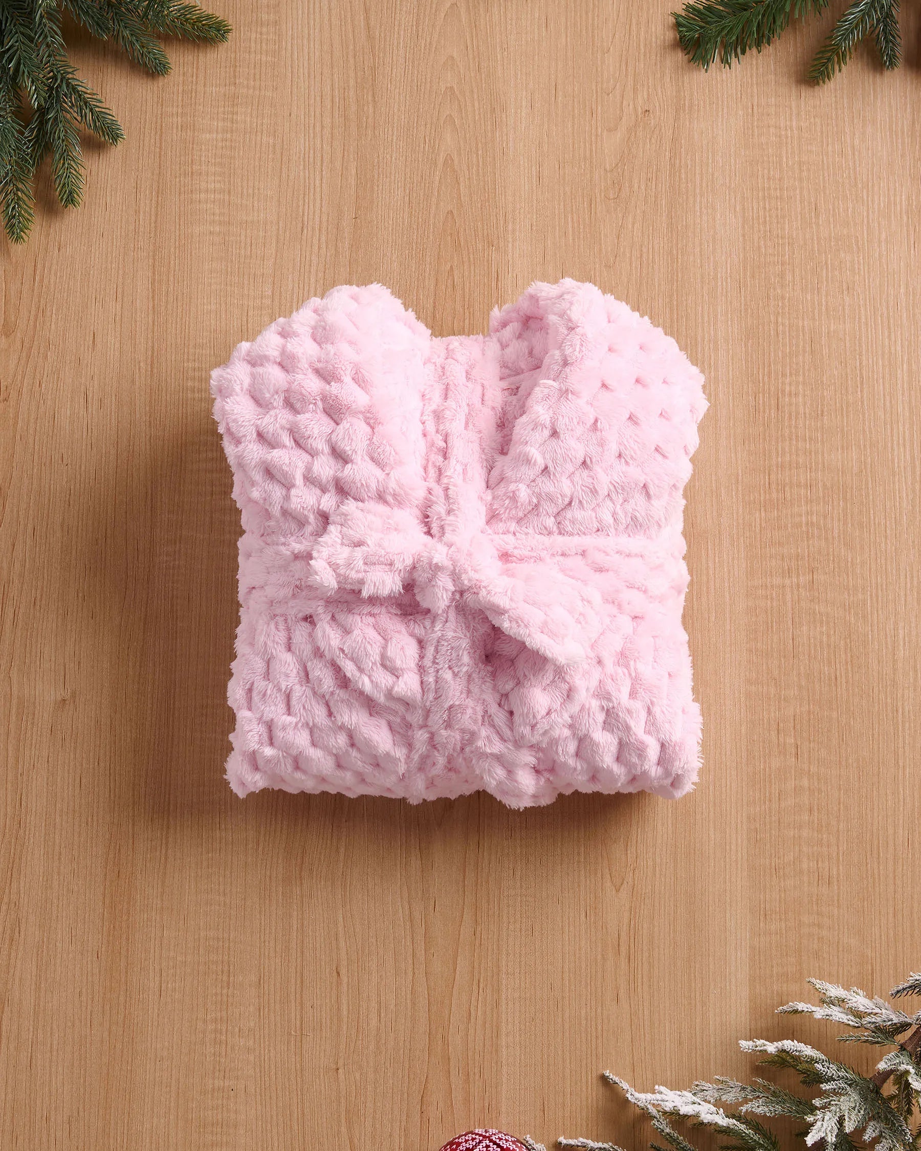 La Vie en Rose_Cherry Blossom_Soft Plush Quilted Effect Robe_40600219_60074_05