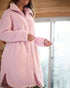 La Vie en Rose_Cherry Blossom_Zip-up Funnel Neck Sherpa Robe_40600221_60074_01
