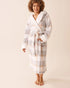 La Vie en Rose_Brush Plaid_Sherpa Plaid Robe_40600224_P20078_01