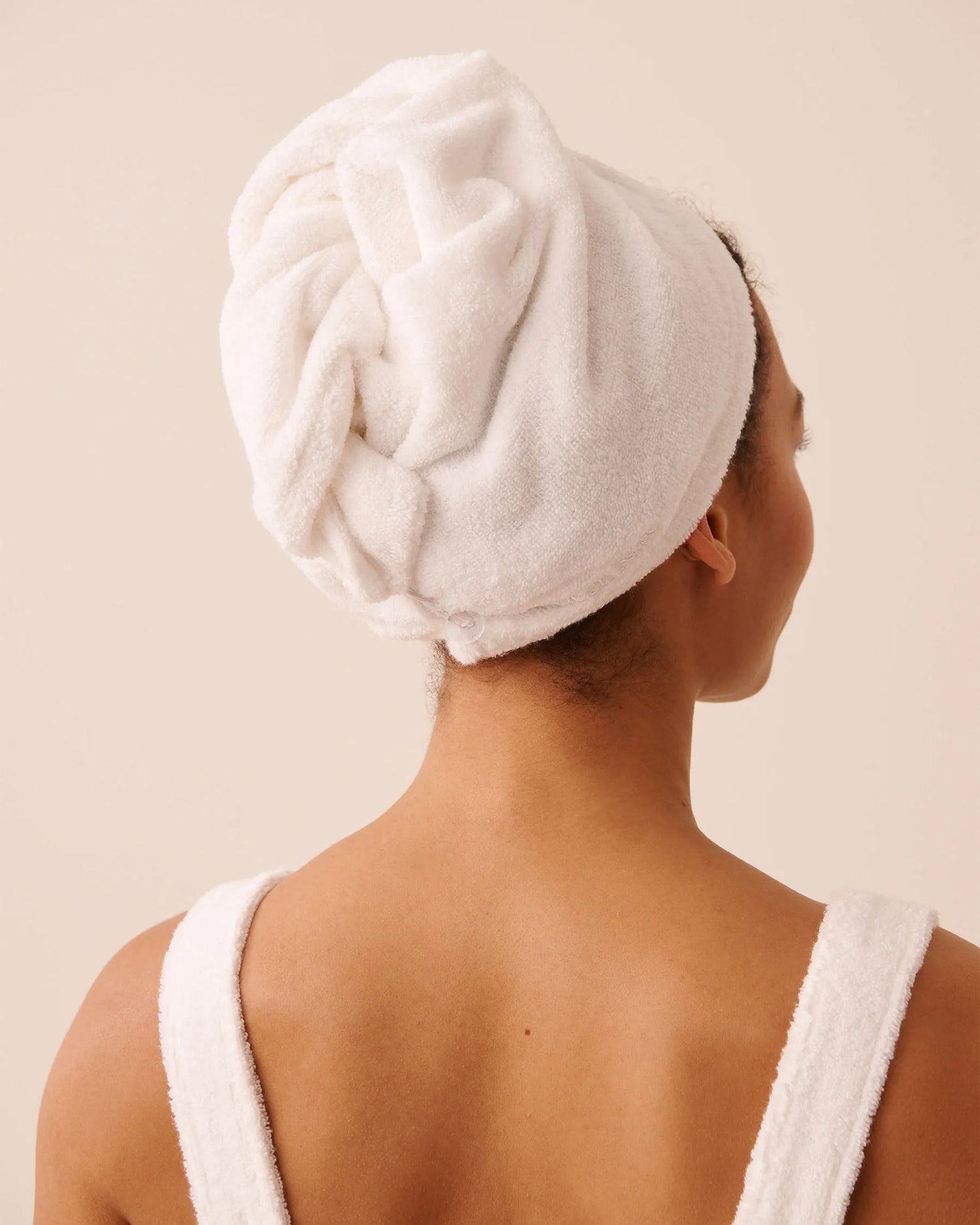La Vie en Rose Snow White Women Terry Body Wrap &amp; Hair Towel Set SKU: 40600229_10011 Image 03