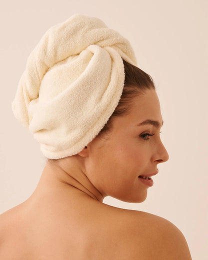 La Vie en Rose Almond Oil Women Terry Body Wrap &amp; Hair Towel Set SKU: 40600229_70110 Image 05