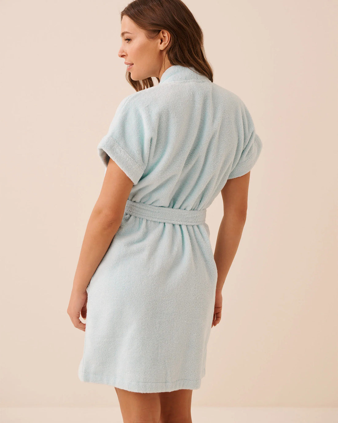 La Vie en Rose Cooling Spray Women Terry Bath Robe &amp; Hair Towel Set SKU: 40600230_40278 Image 02