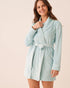 La Vie en Rose Sterling Blue Women Plush Velour Robe SKU: 40600231_40153 Image 01