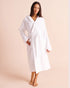 La Vie en Rose Brilliant White Women Terry Spa Hooded Robe SKU: 40600233_10000 Image 01