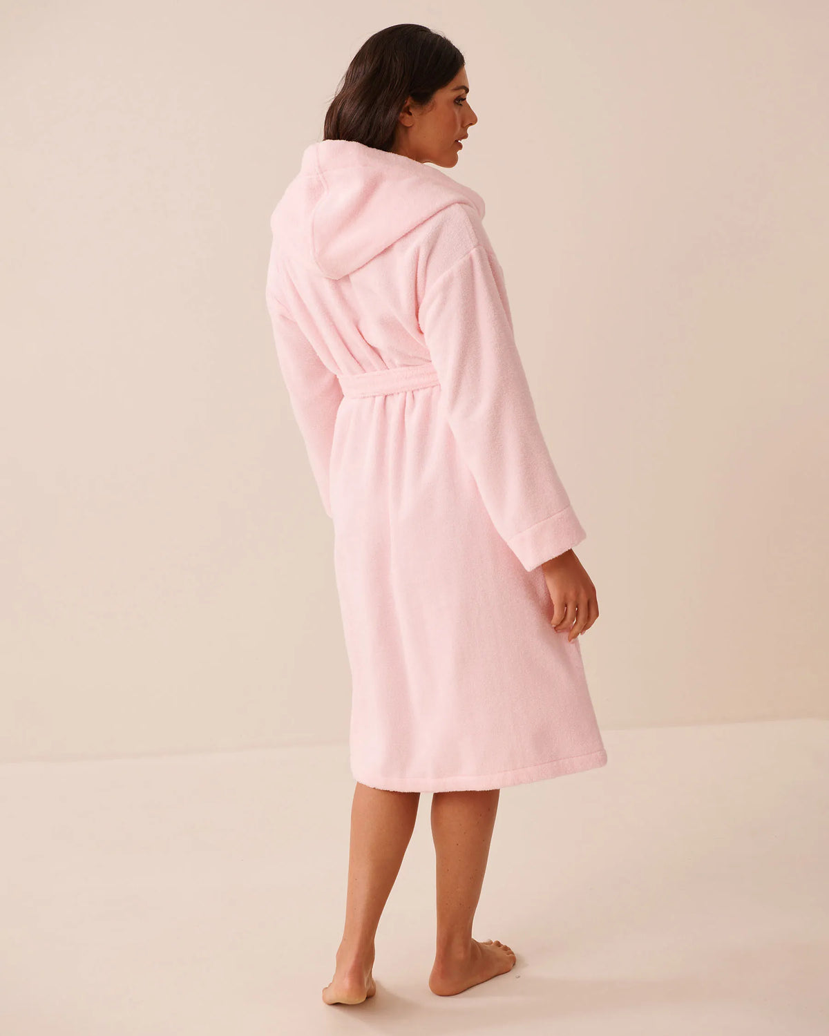 La Vie en Rose Blushing Bride Women Terry Spa Hooded Robe SKU: 40600233_60000 Image 02