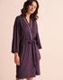 La Vie en Rose Plum Perfect Women Lace-Trim Super Soft Kimono SKU: 40600235_50103 Image 01