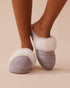 Suede and Faux Fur Slippers_40700341_50035_01