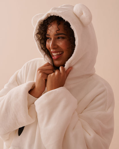 Polar Bear Soft Plush Oversized Hoodie_40700349_10011_04
