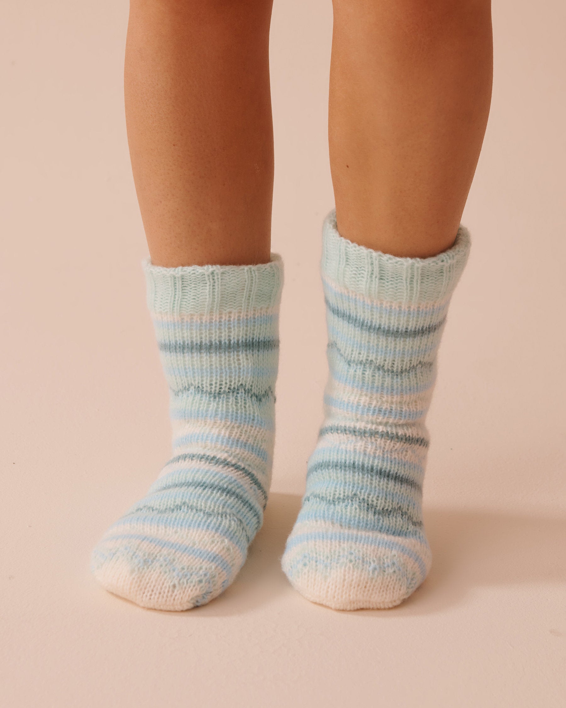 Striped Knit and Sherpa Socks_40700353_P40405_01