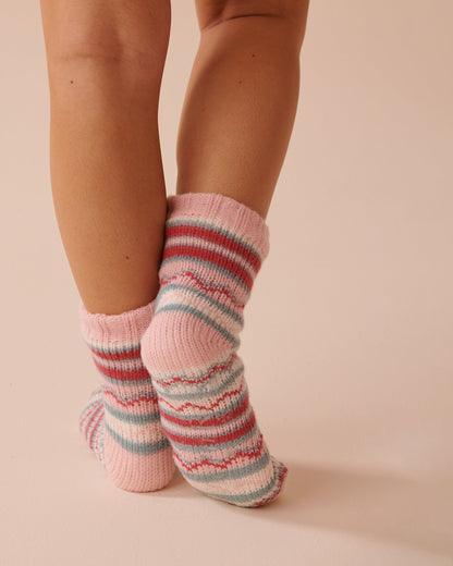 Striped Knit and Sherpa Socks_40700353_P60304_02