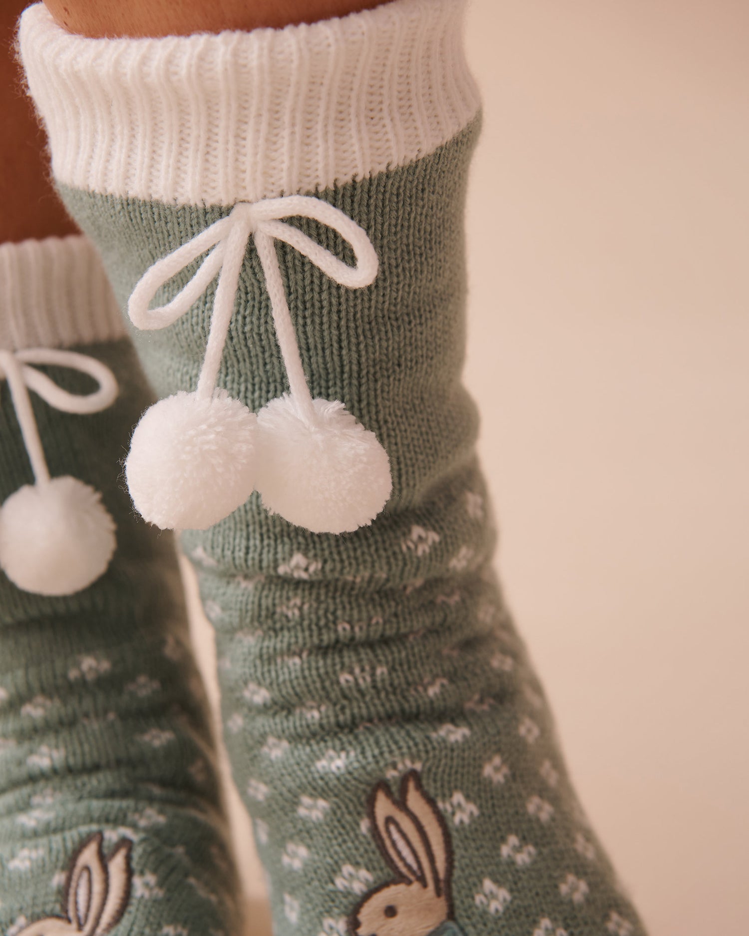 Long Knit and Sherpa Gingerbread Socks_40700358_P40409_04