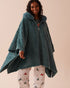 Cable Effect Soft Plush Hooded Cape_40700360_P40408_01